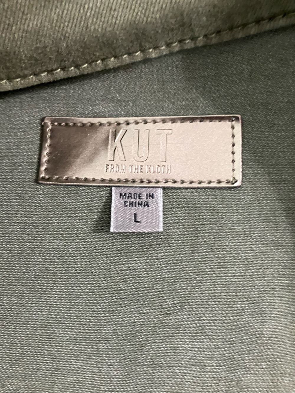 Olive Green Kut From the Kloth Women’s Zip Up Jacket - Picture 2 of 5
